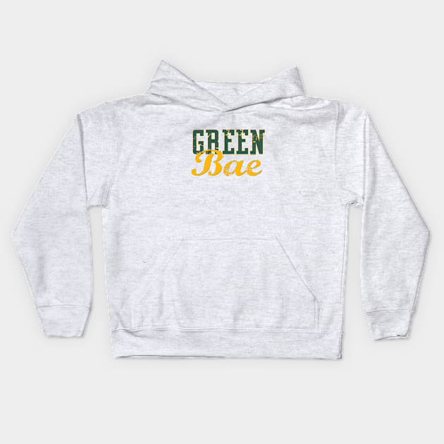 Green Bae Kids Hoodie by wifecta